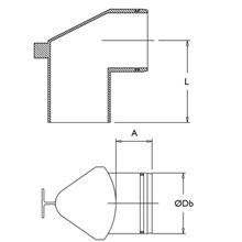 Esquema Sifón pileta de patio 125mmº